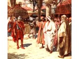 A centurion at Capernaum begging Jesus to heal his servant - by William Hole